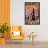 (Big Size)The Witch - 11CT Stamped Cross Stitch - 40*60cm - Halloween