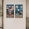 (2-Pack)Lighthouse-Full Round Diamond Painting 30*60CM