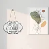 >SALE<Wooden Shop Sign Diamond Painting Hanging Pendant for Home Decor (Closed White)
