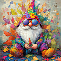 Psychedelic Gnome - Diamond Painting