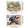 (US Local)DIY Diamond Art Diamond Dot Card Pack Diamond Painting Coin Pouch (Sea Turtle)