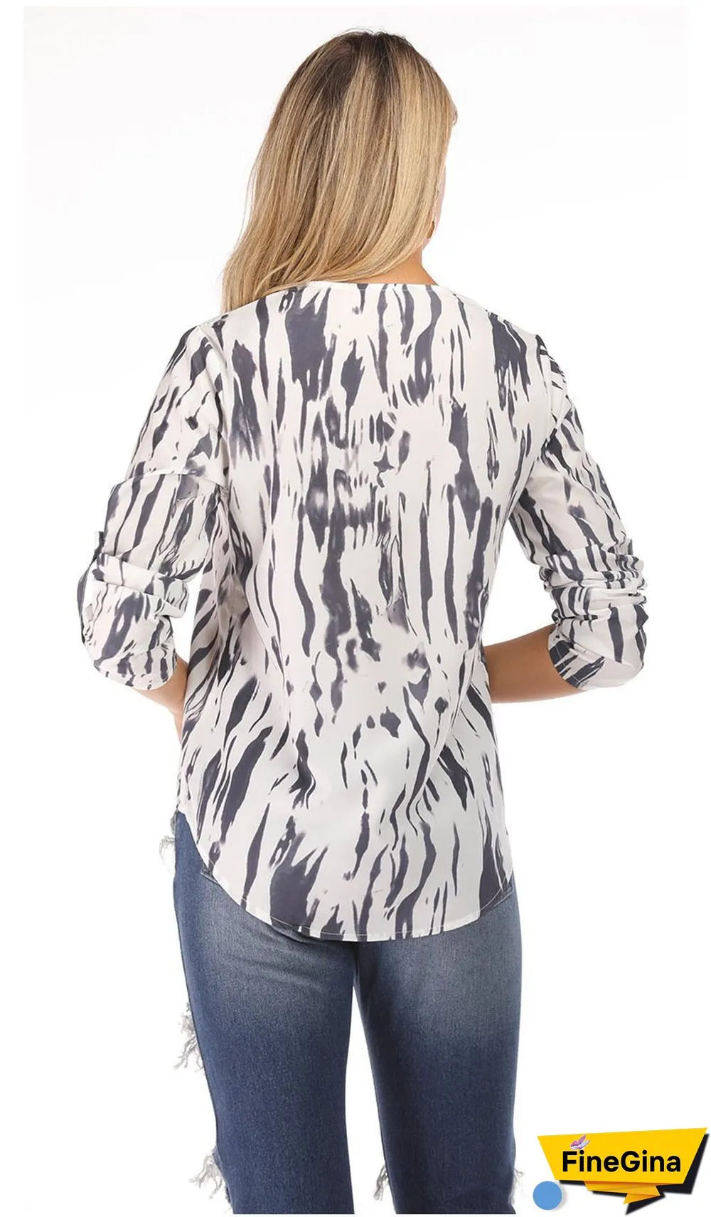 Striped loose shirt
