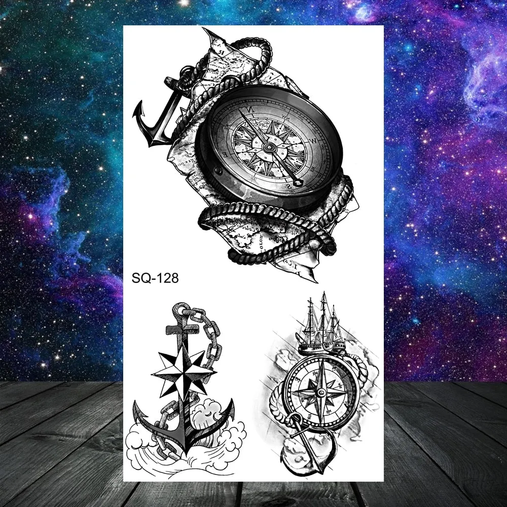 3D Universe Planet Temporary Tattoos For Women Adult Kids Girl Lotus Moon Outer Space Fake Tattoo Neck Arm Hands Small Tatoos