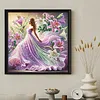 Lily Dancing Girl-Partial Special Shaped Diamond painting 30*30CM
