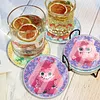 [Upgrade]6pcs/set DIY Diamond Painting Waterproof Case Classic Cute Monster Coaster Gift Decor Set