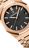 Rose Gold 904L Steel Black - Automatic Watch - 41mm