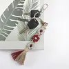 Daisy Flower Keychain Making Kits with Instruction Macrame Keychain Kit DIY Macrame Kits for Beginners Adults Handbags DIY Ornament Decor