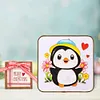 DIY Cute Penguin -Ornaments Enamel Painting 20*20CM