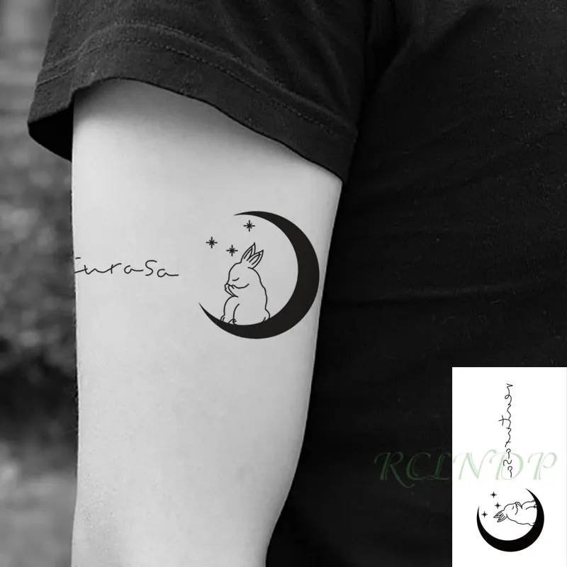Waterproof Temporary Tattoo Sticker Cute Colorful Cartoon Bear Flash Tatoo Fake Tatto Body Art for Woman Men