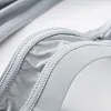 Men's U-convex large pouch ice silk bikini briefs