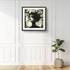 (US Local)Paint By Numbers Kit On Canvas DIY Oil Art Girl Picture Home Wall Decor40x40cm
