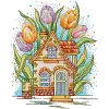 Tulip-14CT Stamped Cross Stitch Kit(29*34cm)