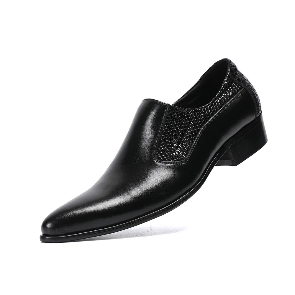 VCSHOES Mens Genuine Leather Oxford Shoes For Men Dress Shoes Wedding Shoes Leather Brogues Plus Size 47