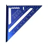 7 Inch Triangle Ruler Aluminum Alloy Metric Imperial Angle Ruler Carpenter Tools