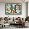 (Big Size)Window Style Totoro and Friends - 11CT Stamped Cross Stitch - 60*40cm