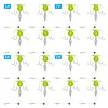 4Pcs 4 Hook Group Feeder Sinker Float Anti Winding Adjustable for Fishing Lovers