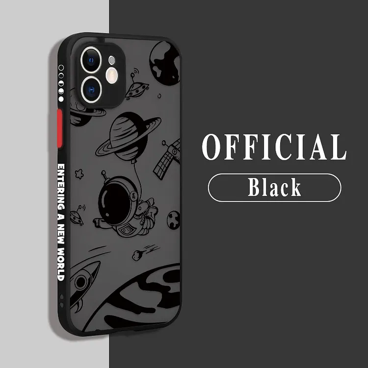 Cartoon Space Astronaut Phone Case For iPhone
