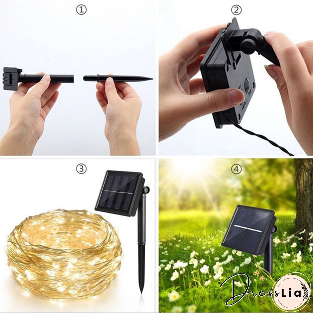 Solar String Fairy Lights 30M 300Led / 5M 50 Led Waterproof Outdoor Garland Solar Power Lamp Christmas For Garden Home Decoration