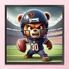 Chicago Bears Football-11CT Stamped Cross Stitch 40*40cm