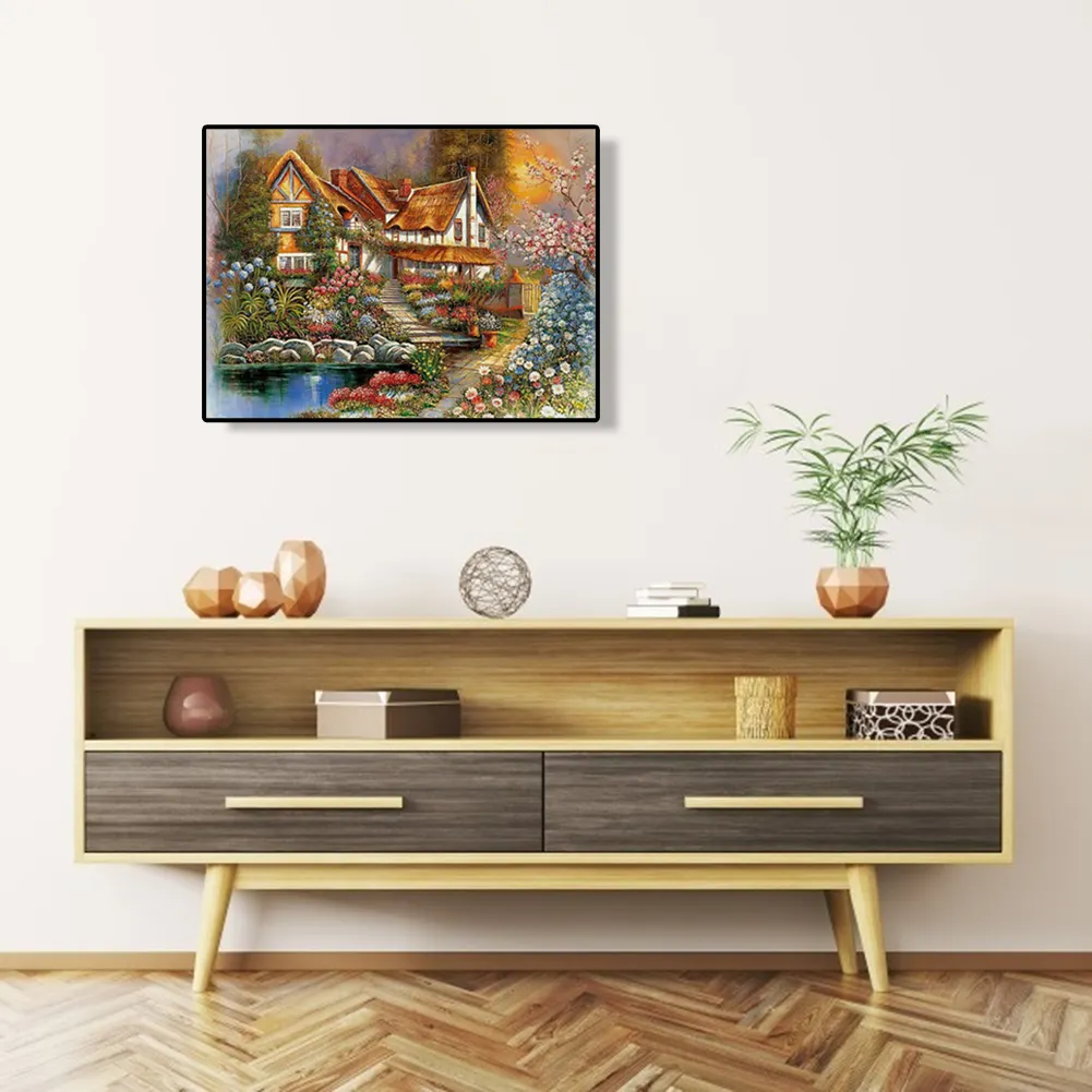 Diamond Painting - Full Round Drill - House