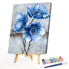 Blue Poppies-Paint By Numbers Acrylic Painting 40*50cm