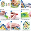 DIY Diamond Painting Christmas  Wooden Christmas Charms Decorations Santa Pendant Kits