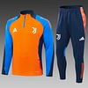 Joyfball 2024/2025 Juventus Half-Pull Training Suit Orange Football Shirt 1:1 Thai Quality