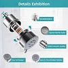 Mist Water Softening 20 Stage Filtered Chrome Shower Head with 5 Customizable Spray Settings