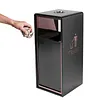 [US Local Warehouse] Stainless Steel Freestanding Rubbish Can W/ Removable Inner Can for Office Hotel