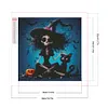 Halloween Skeleton Witch-Full Square Diamond Painting(35*35CM)