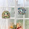 (US Local)2pcs/set 5D DIY Diamond Painting Dots Animal Flower Special Shape Pendant Hanging Craft Kits