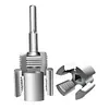 Integrated PVC Pipe Thread Cutting Tool for 1/2 3/4 inch Pipe & Electric Drill