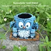 Swing Owl Resin Hanging Planter Cute Creative Vase Gift for Women Mother Teacher