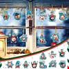 10Pcs Christmas Diamond Painting Photo Frame Hanging Pendant for Xmas Tree