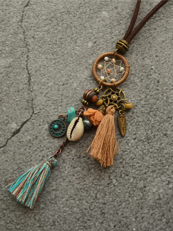 Bohemia Dreamcatcher Necklaces Accessories Sweater Chain