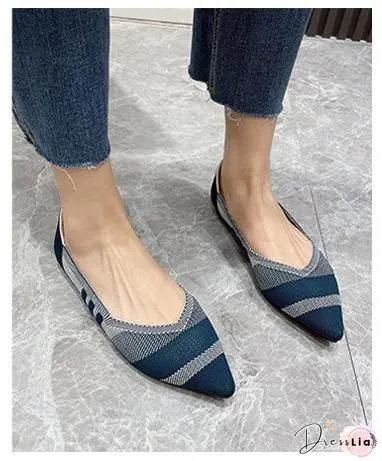 Colorblock Studded Patch Slip-On Shoes