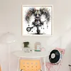 Quirky Girl-11CT Stamped Cross Stitch 40*40cm