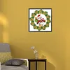 >SALE<5D DIY Partial Special Shaped Drill Diamond Painting Kit Wreath Decor 30x30cm