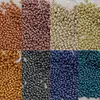 Cross Stitch Bead Embroidery Accessories 2.0mm Metallic Glass Round Beads DI Beads Suitable For 11ct Canvas Hairpin Bracelet Necklace Jewelry Accessories