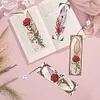 4Pcs Special Shape Feathers Diamond Painting Bookmark Making Kit for Book Lovers