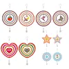 DIY Diamond Painting Double-sided Rotatable Snowman Hanging Wind Chime Suncatcher Hanging Kit