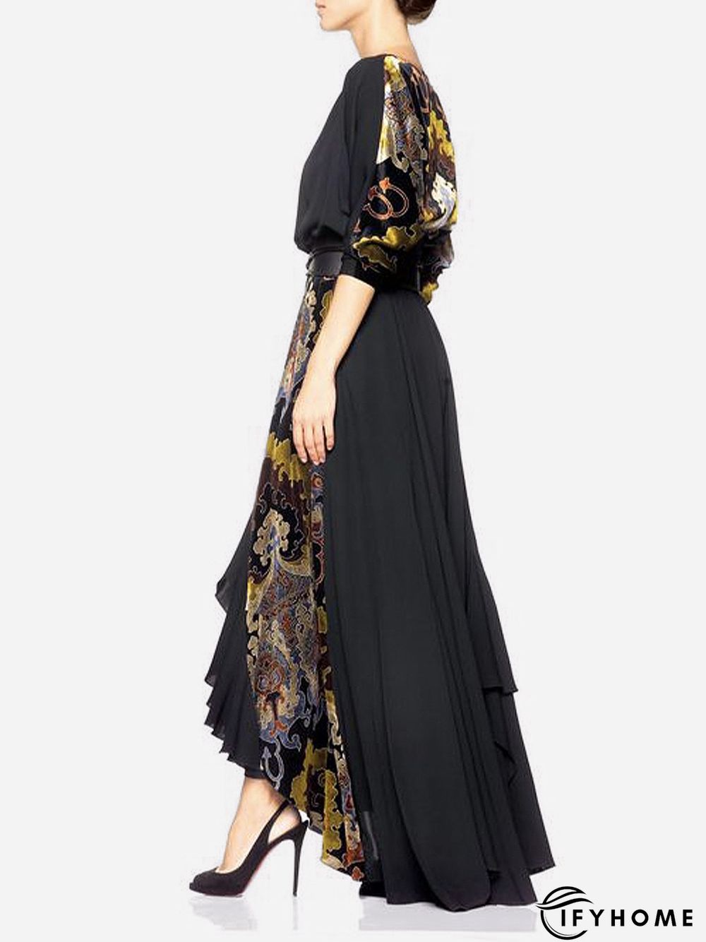 Long sleeve Boat Neck Loose Blouse | IFYHOME