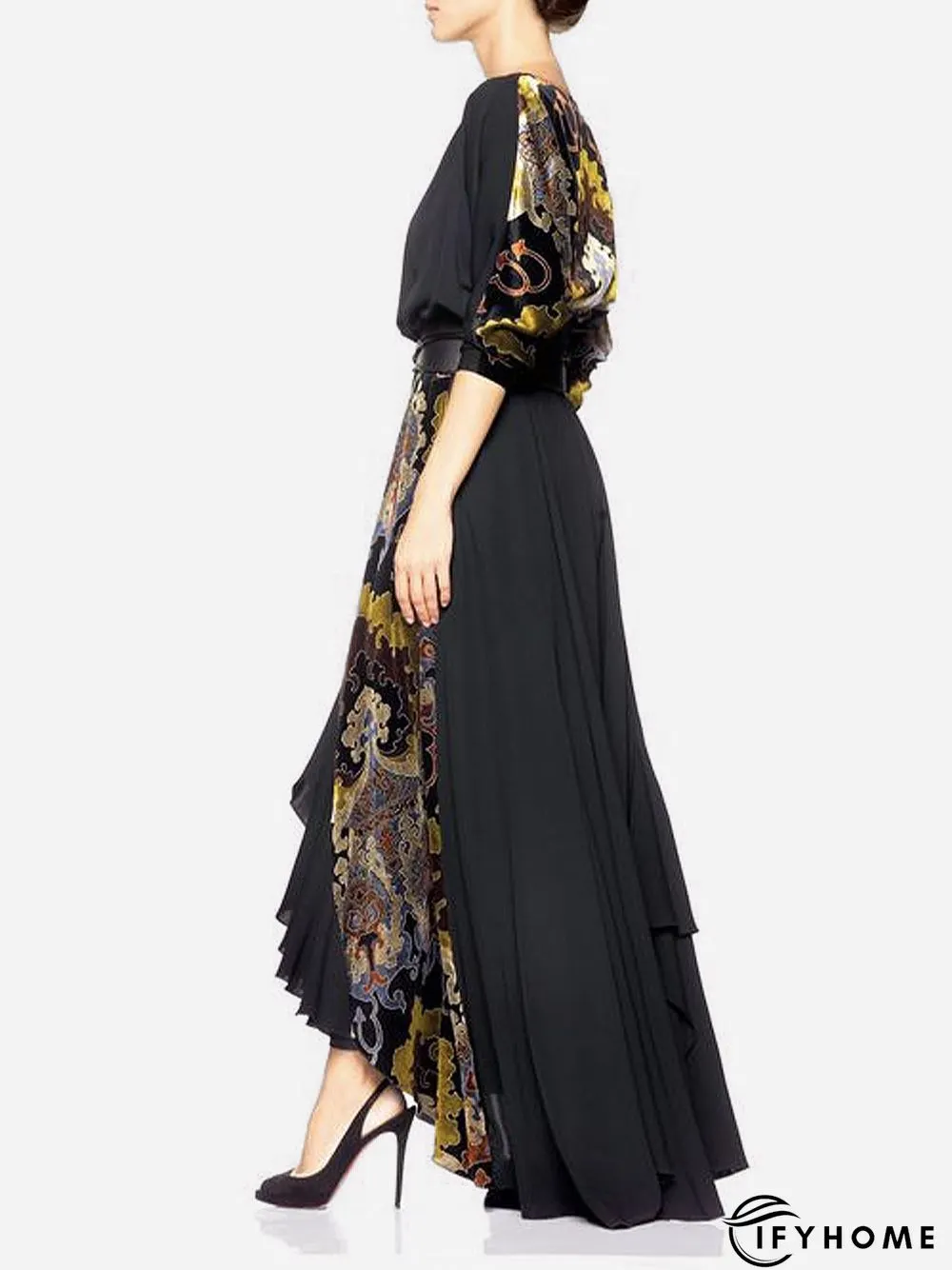 Long sleeve Boat Neck Loose Blouse | IFYHOME