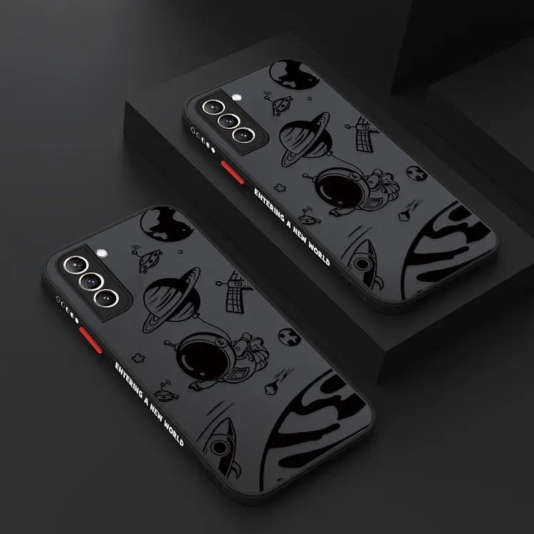 Cartoon Space Astronaut Phone Case For Samsung