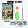 Flower Cat 5D DIY Diamond Art Painting Notebook Kit 50 Pages A5 Rhinestone Art Painting Notebook Kit for Adults Beginners Holiday Birthday Gift