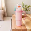 Stainless Steel Whale Fountain Tumbler with Handle Drinking Cup Creative Gift