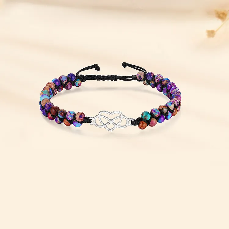 For Granddaughter - I'll Always Be There For You Beaded Bracelet