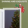 (US Local)DIY Xmas Diamond Art Door Frame Decoration Door Corner Pendants for Feiend Gifts