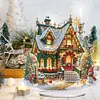 (US Local)Acrylic Christmas House Desktop Diamond Art Kits Diamond Painting Desktop Decors