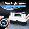 Car Air Compressor 120W Electric Tyre Inflatable Pump with LED Light LCD Display